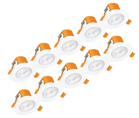 Enlite 3CCT Colour Switchable Fixed Fire Rated Downlights Contractor Ten Pack