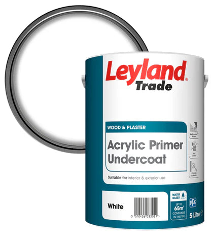 Leyland Trade Acrylic Primer Undercoat Paint White