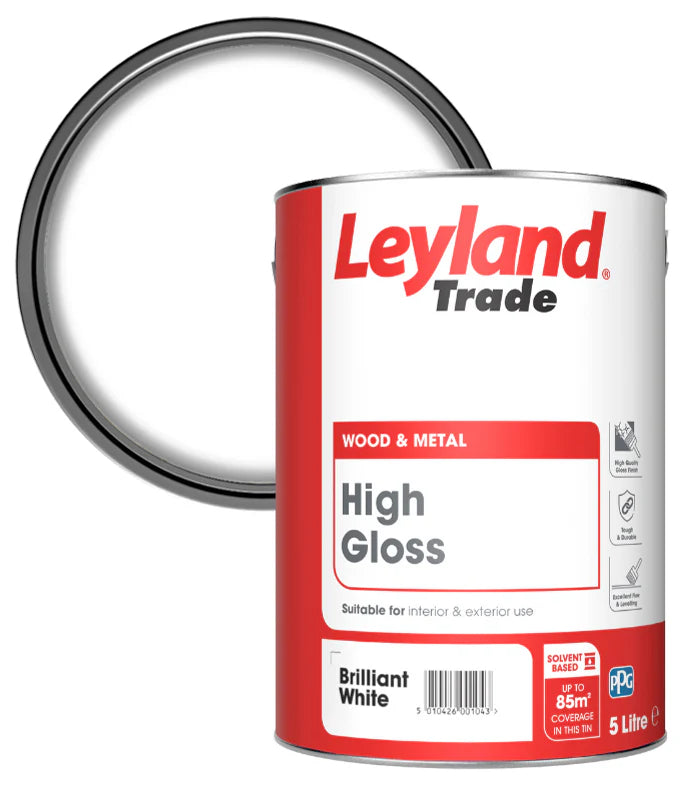 Leyland Trade High Gloss Paint White