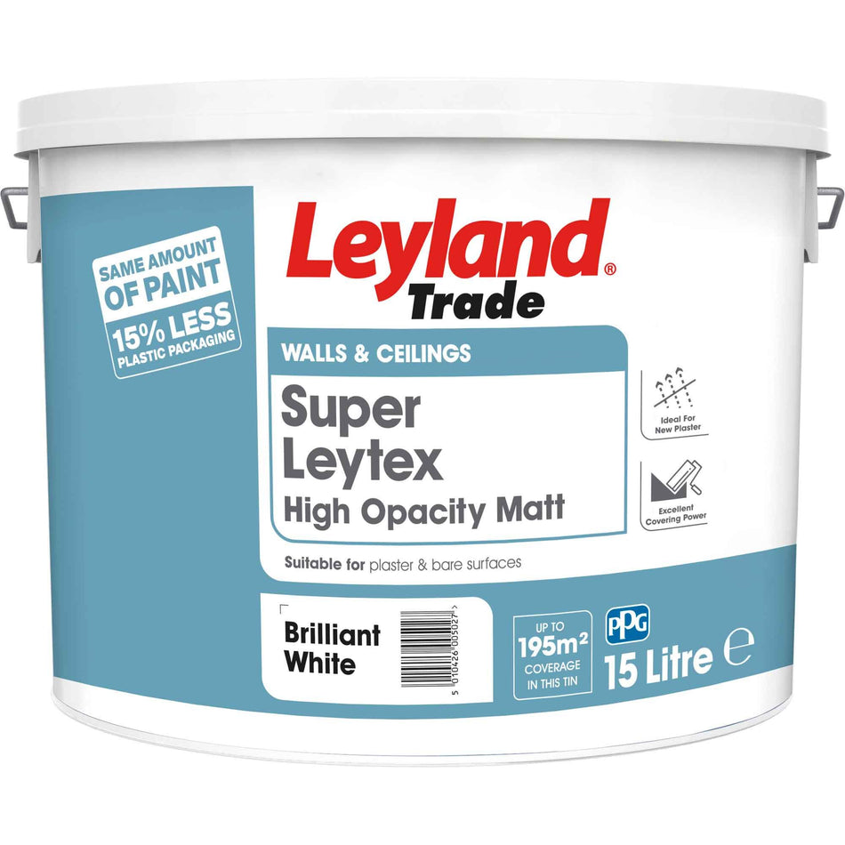 Leyland Trade Super Leytex High Opacity 15ltr