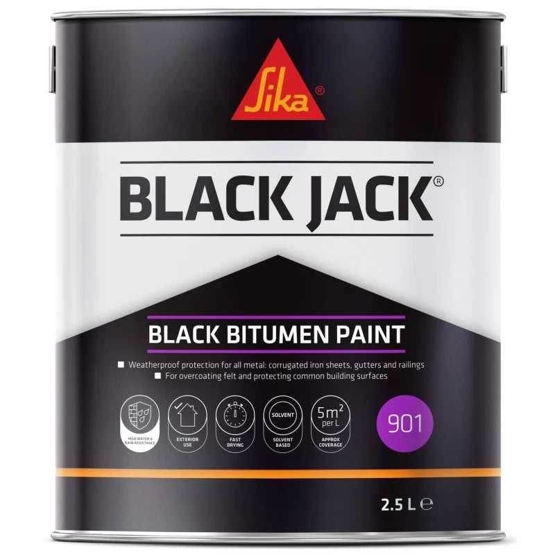 Sika Black Jack 901 Black Bitumen Paint