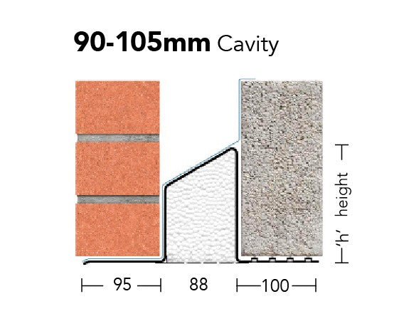 Keystone Cavity Wall Lintel Standard Load S/K-90