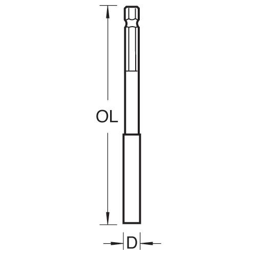 Trend SNAP/BH/11 - Trend Snappy 25mm Bit Holder 279mm (11 inch)