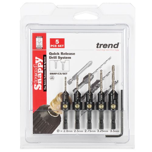 Trend SNAP/CS/SET - Trend Snappy 5 piece countersink set