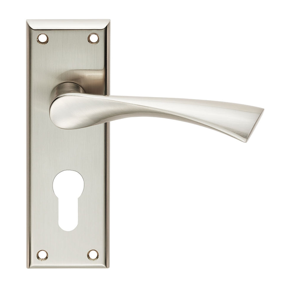 Serozzetta Venti Lever on Backplate Satin Nickel