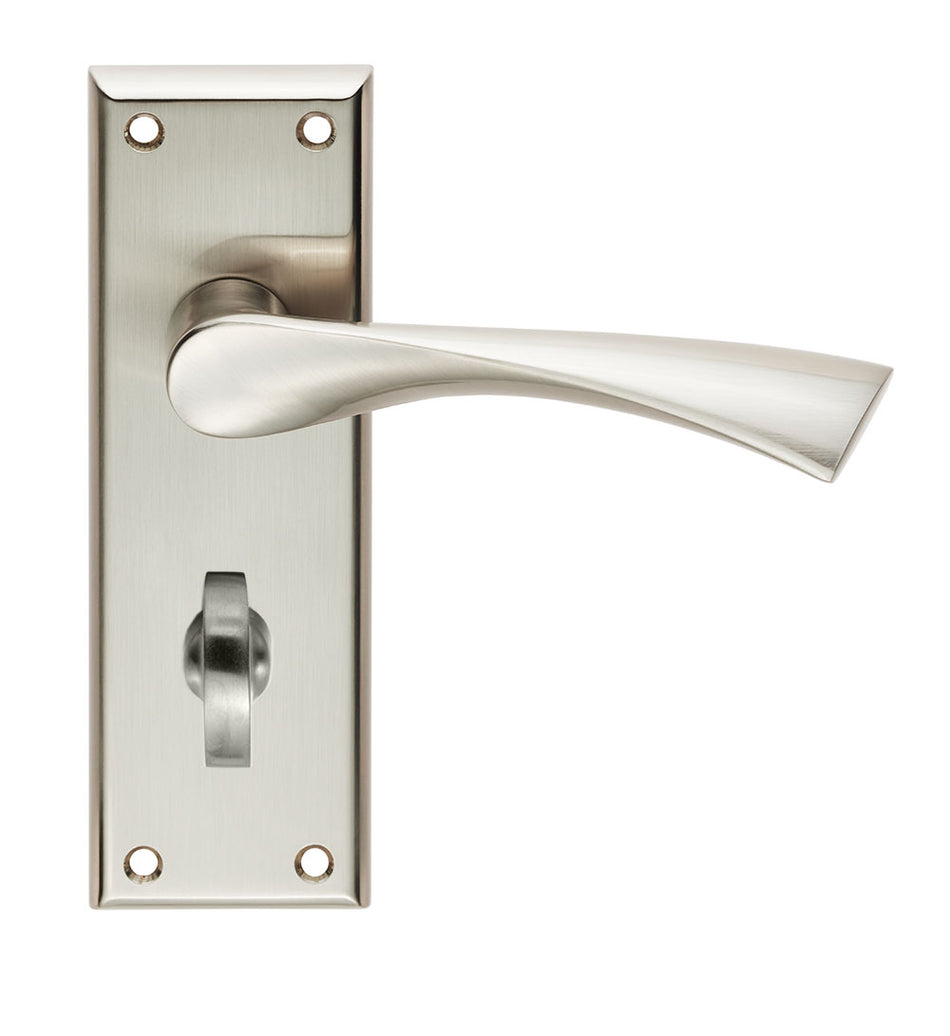 Serozzetta Venti Lever on Backplate Satin Nickel