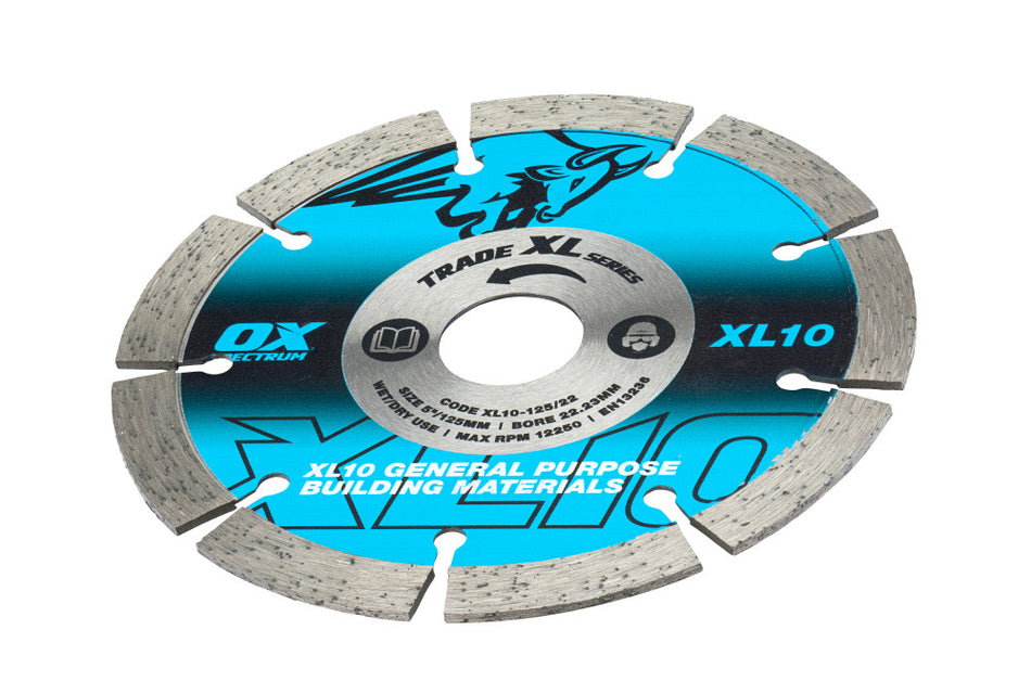 OX Tools Segmented Diamond Blade - General Purpose - 115/22.23mm XL10-115/22