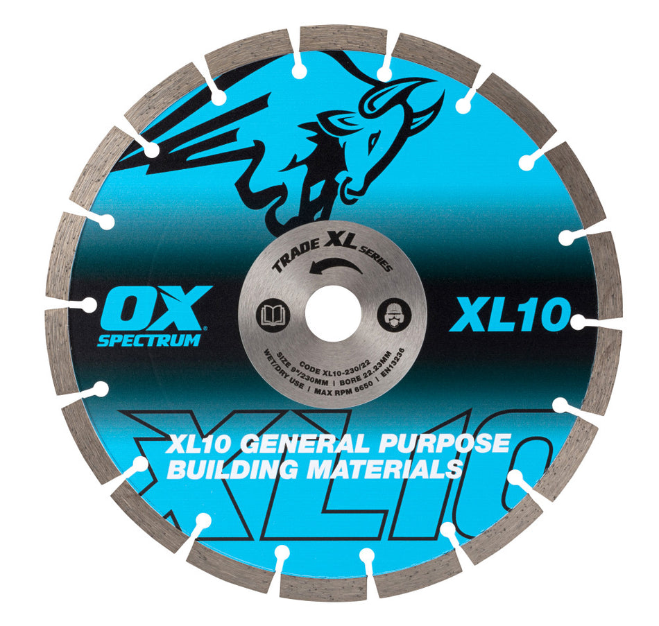 OX Tools Segmented Diamond Blade - General Purpose - 300/22.23mm XL10-300/22